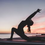 Photo Slackline: Balance Yoga: Spirituality Combining: Harmony Equilibrium: Focus Article: Wellness